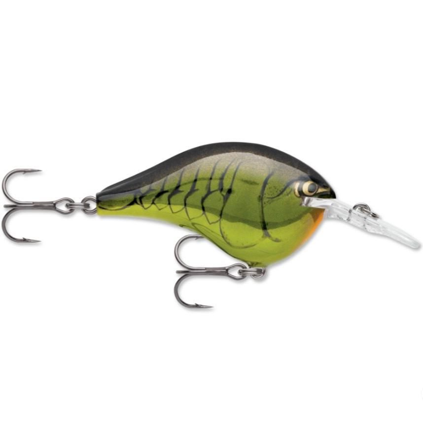Rapala DT-16 Wobbler / Kunstköder mit Drillingshakenn Mardi Gras 22g